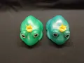 Две ретро соц играчки жабки, снимка 2