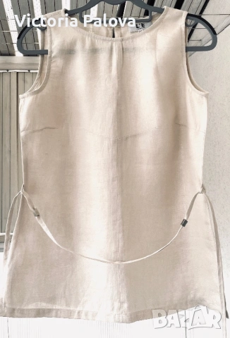 Елегантна ленена блуза/топ без ръкави L’EQUIPE PLUS Италия