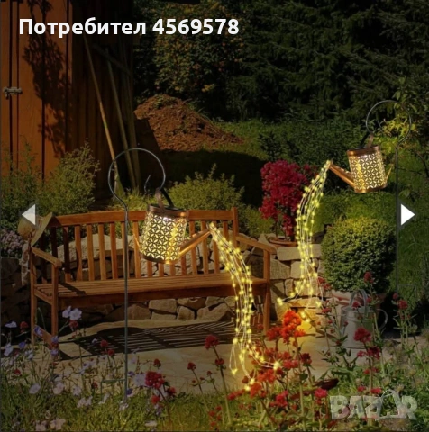 🌟Соларна лампа „Светещ водопад“!🌟, снимка 7 - Соларни лампи - 55054306