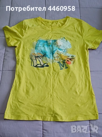 Дамска жълта тениска. 