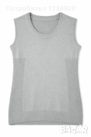 Дамски пуловер без ръкави 