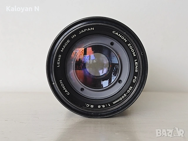 Обектив Canon FD 100-200mm f/5.6 S.C. за Canon FD байонет, снимка 4 - Обективи и филтри - 54409937