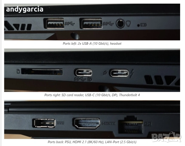 NVIDIA RTX 4070 8GB/Intel Core i7-13700HX/16GB RAM DDR5/1TB SSD/17.3 QHD 240hz/MSI Stealth 17 Studio, снимка 5 - Лаптопи за игри - 54089334