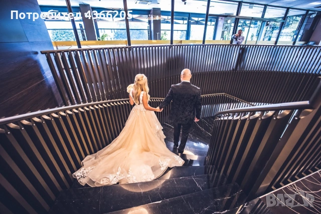 Дизайнерска булчинска рокля от Luce Sposa Rosina, снимка 5 - Сватбени рокли - 54989753
