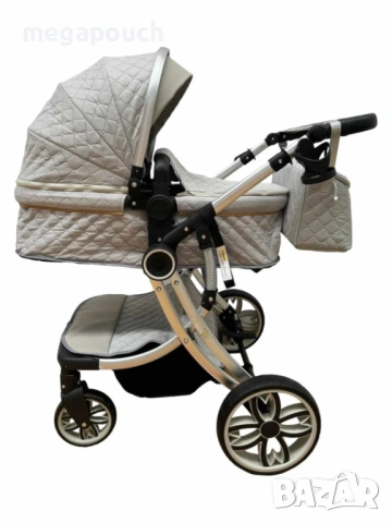 Бебешка количка L-Sun Egg 3в1 с столче за кола, снимка 16 - Детски колички - 54257996