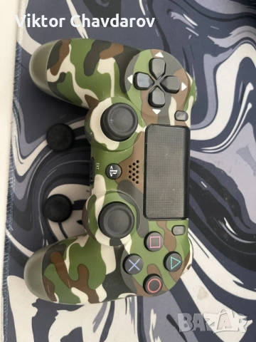 !СПЕШНО! PS4 контролер с цвят зелен камуфлаж.  , снимка 2 - Аксесоари - 55536841
