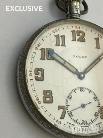 Винтидж джобен часовник Rolex  - тип военен, 1940г., снимка 10 - Джобни - 55469906