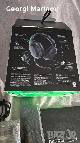 безжични слушалки Razer barracuda X, снимка 10 - Слушалки за компютър - 54729758