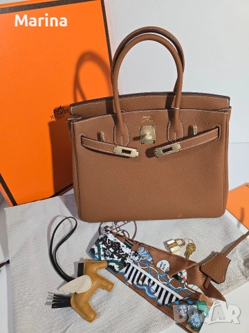 Налична чанта Hermes Birkin 30, снимка 10 - Чанти - 54341174