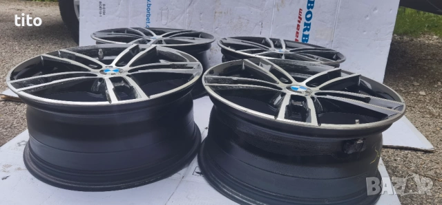 Като НОВИ 5x120 18 Цола Спорт Пакет. BMW/БМВ, снимка 4 - Гуми и джанти - 46685442