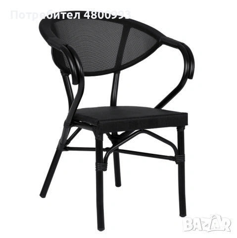 Удобен и модерен стол за лятна градина - алуминиева конструкция с текстилен за плаж, басейн, снимка 2 - Столове - 54238869