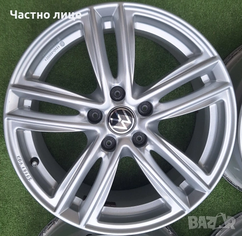 Продавам 4бр 17-ки джанти за Фолксваген Пасат, Тигуан, Голф, Туран Ти-рок , снимка 3 - Гуми и джанти - 55234034
