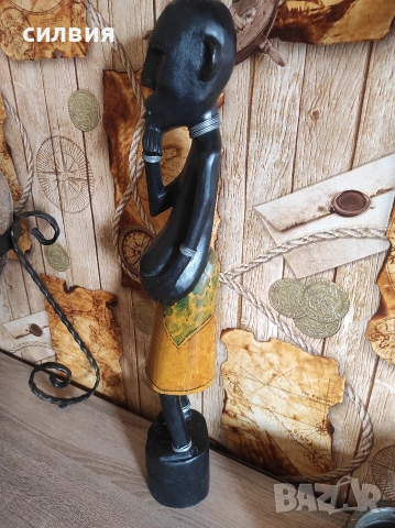 дървена статуетка , снимка 6 - Статуетки - 54080050