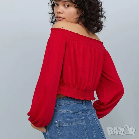 Червена блуза H&M
