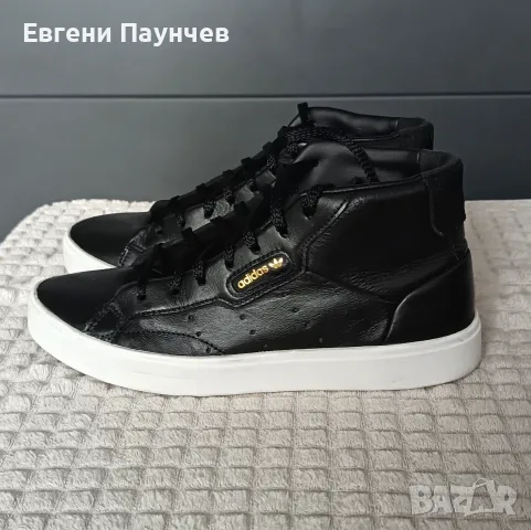 Adidas sleek размер 37 дамски маратонки от естествена кожа черни