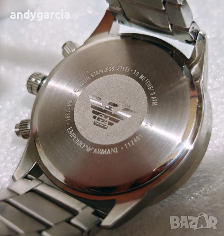 Emporio Armani Mario AR11306 мъжки часовник с хронограф дата, кварц чисто нов в кутия, снимка 17 - Мъжки - 54997781
