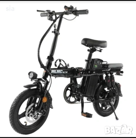 Електрически сгъваем мотопед с педали, 500W, 48V