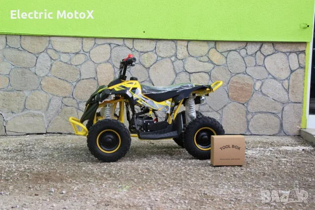 Детско бензиново ATV Grizzly SPORT – BLACK & YELLOW, снимка 3 - Мотоциклети и мототехника - 55364583