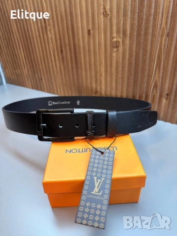 колани hermes Louis Vuitton Gucci Tommy Hilfiger от естествена кожа в кутия , снимка 6 - Колани - 54396948