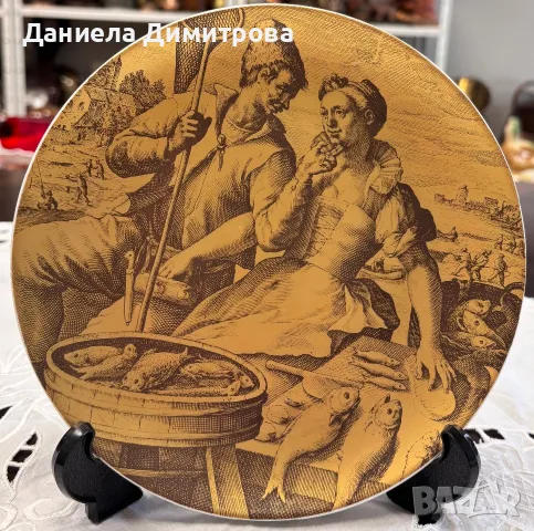 4 броя порцеланови чинии за декорация, снимка 11 - Декорация за дома - 55398491