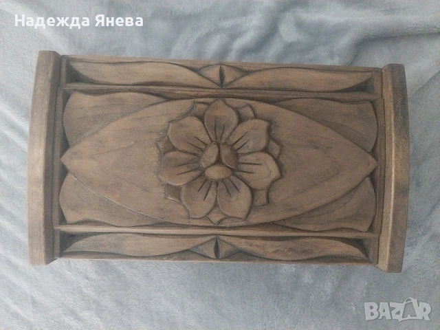 Кутия за бижута с дърворезба, снимка 5 - Други - 54378740