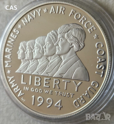 1 Долар 1994 САЩ / Сребро 0.900 , снимка 7 - Нумизматика и бонистика - 54377626