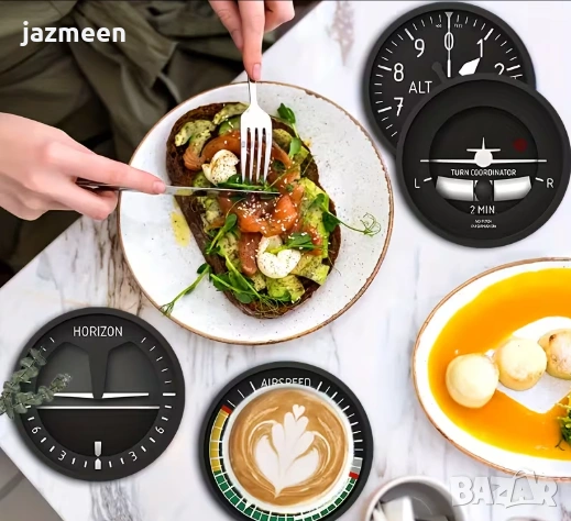 Подложки за чаши с авиационни мотиви, снимка 7 - Сервизи - 54066655