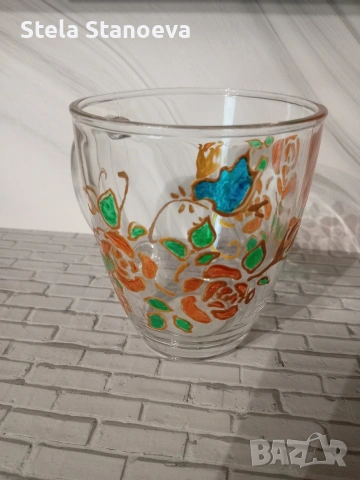 рисувано стъкло , снимка 2 - Декорация за дома - 54218437