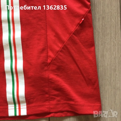 за феновете на FERRARI и FORMULA 1  : НОВА оригинална червена тениска Puma x  /  Ferrari размер XXL , снимка 8 - Тениски - 54556182