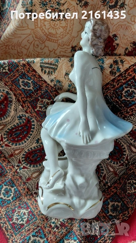Българска порцеланова фигура. Доста рядка., снимка 3 - Антикварни и старинни предмети - 54075776