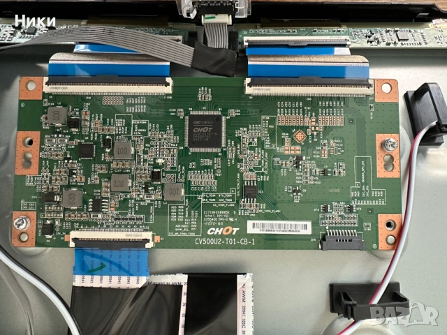 Чисто нов телевизор Hisense 50AE7000F със счупен екран за части, снимка 5 - Части и Платки - 54335768