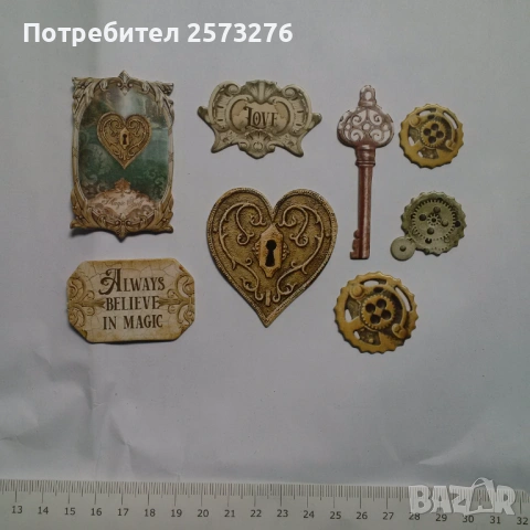 Декоративни елементи от хартия и картон, част 1, снимка 3 - Други - 54599169