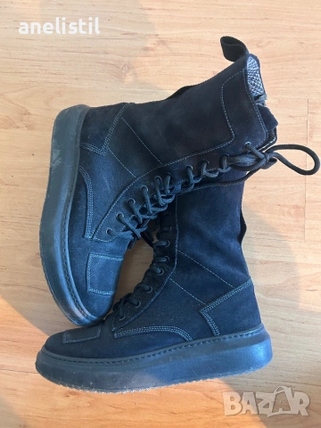 Дамски боти от естествен велур – №38