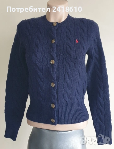 POLO Ralph Lauren Cable Wool / Cashmere Knit Womens Size XS НОВО!  ОРИГИНАЛ! Дамска Жилетка, снимка 8 - Жилетки - 53709119