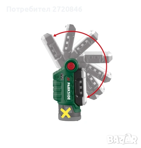 акумулаторна лед лампа12V Парксайд /Parkside , снимка 4 - Лед осветление - 54860302
