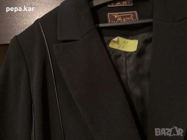 Черна пола  релефен сатен M разчер. Костюм, снимка 9 - Поли - 54004242
