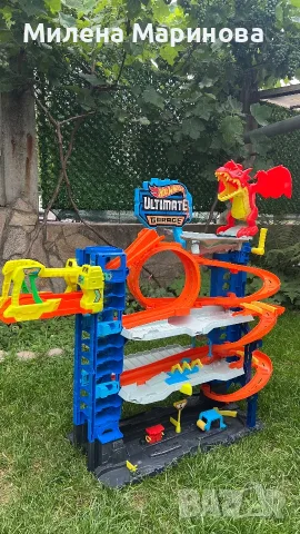 Писта Hot Wheels - мега гараж с дракон, снимка 3 - Коли, камиони, мотори, писти - 55402491