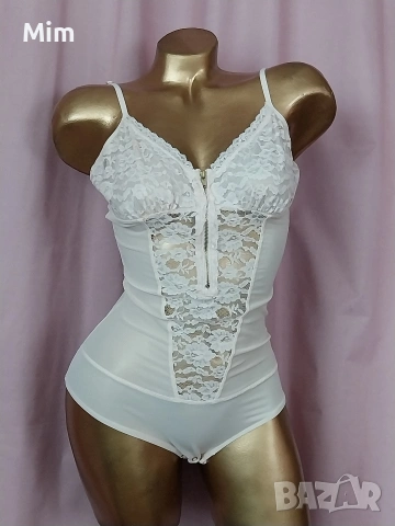 S/M Моделиращо боди в цвят шампанско , снимка 3 - Бельо - 54048508