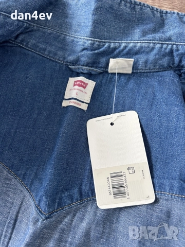 Дънкова риза Levis, снимка 9 - Ризи - 55600873