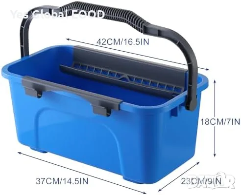 Комплект за миене на прозорци 12L с телескопична дръжка 2 м, снимка 9 - Хигиенисти и миячи - 55354458