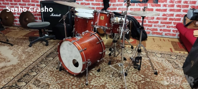 Комплект барабани Yamaha Oak custom, снимка 2 - Ударни инструменти - 54386829