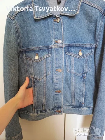 Дамски якета H&M: Дънкови якета и палто с пух, снимка 11 - Якета - 55574202