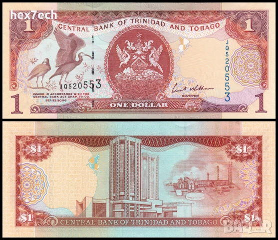 ❤️ ⭐ Тринидад и Тобаго 2006 1 долар UNC нова ⭐ ❤️