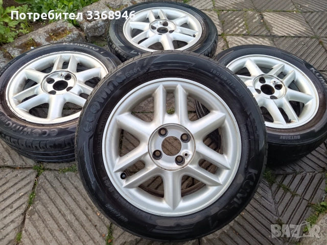 Джанти Рено 15" 4х100 с гуми KUMHO 185/60/15 Renault 4x100 