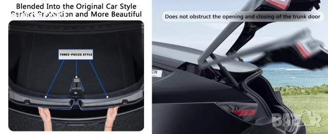 Arcoche Протектор за задна броня на багажника за Tesla Model 3 Highland аксесоари ABS, протектор за , снимка 7 - Аксесоари и консумативи - 55249214