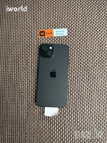 256ГБ❗️НОВ❗️ iPhone 15 Лизинг от 22€/мес  черен black ГАР! 📛