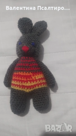 Зайче амигуруми на една кука 