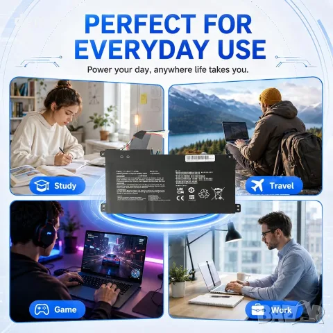 B31N1912 C31N1912 Батерия Asus VivoBook Go 14 E410MA L410MA 42Wh | 11.55V / 3640mAh, снимка 7 - Батерии за лаптопи - 55502931