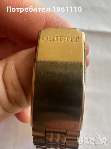 Винтидж автоматичен часовник Orient от 70-те години на миналия век, златист цвят., снимка 6 - Антикварни и старинни предмети - 55476117