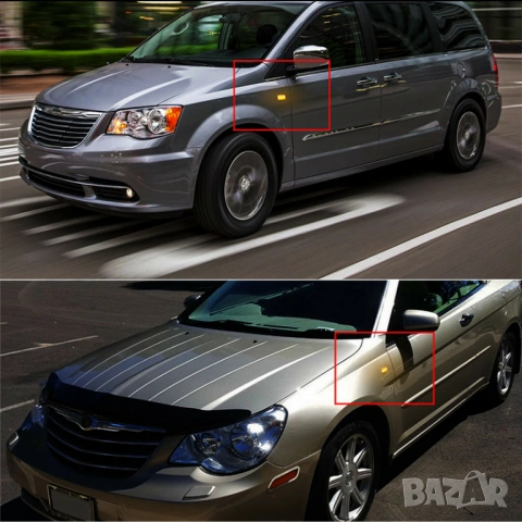 Динамични лед мигачи за калник JEEP CHRYSLER DODGE, снимка 5 - Аксесоари и консумативи - 54165455